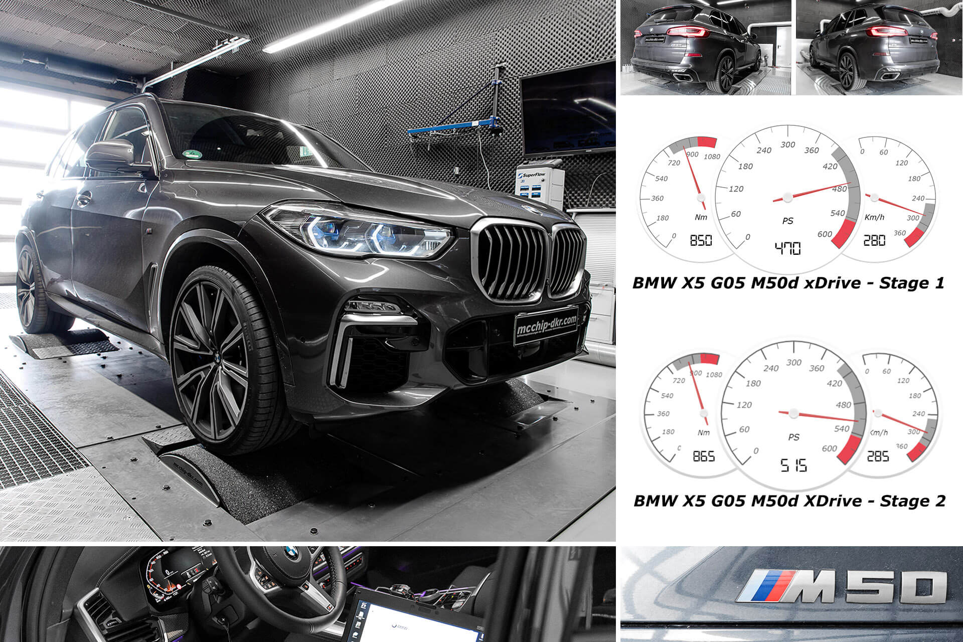 Chiptuning BMW X5 M50d xDrive G05 Stage 1-2