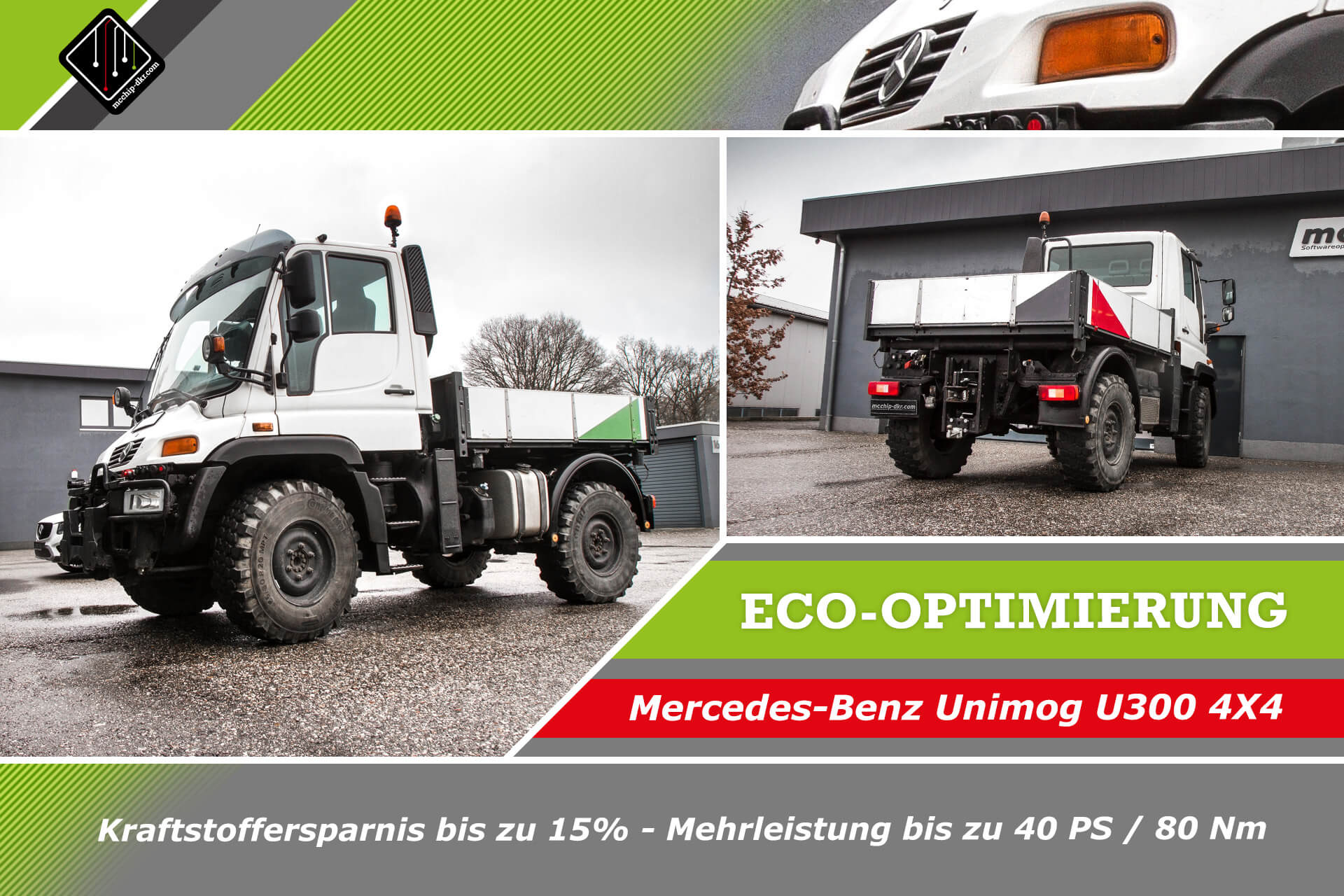 ECO-Softwareoptimierung Mercedes-Benz Unimog U300 4x4