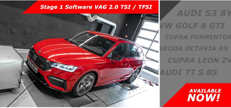 Brandneu: Software-Leistungssteigerung für VAG 2.0 TSI/TFSI : VW Golf 8 GTI, Cupra Leon VZ, Skoda Octavia RS NX & mehr!