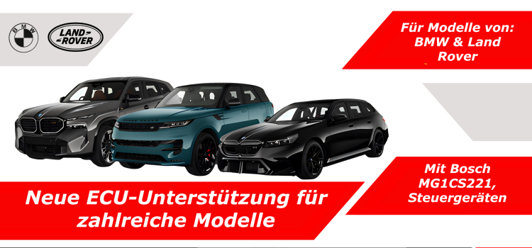 Programmierung aktueller BMW M- und Land Rover V8 Modelle ab sofort verfügbar